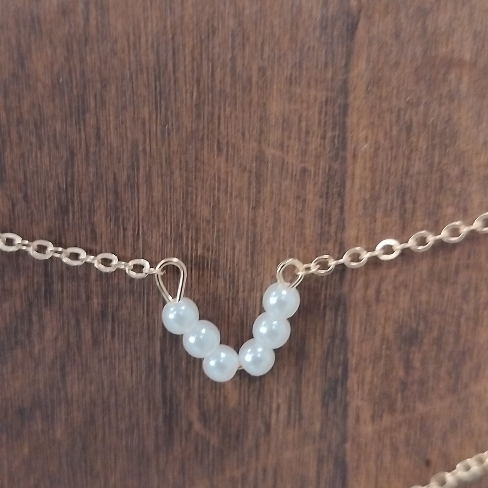 Pearl ankle bracelet single